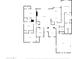 Detailed floor plan illustrating the layout of the home's bedrooms, bathrooms, living areas, and garage at 2799 E Jade Pl, Chandler, AZ 85286