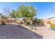 Paver patio and landscaping with mature trees in a private backyard with wall at 3020 E Tiffany Way, Gilbert, AZ 85298