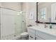 This bathroom features a tile surround shower and modern finishes at 4247 E Tonto Pl, Chandler, AZ 85249