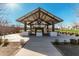 Outdoor BBQ area under a shaded gazebo, with grill and counter space for easy entertaining at 4247 E Tonto Pl, Chandler, AZ 85249