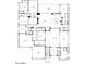 Detailed floor plan showcasing the layout of this modern home with multiple bedrooms and living spaces at 6149 E Voltaire Ave, Scottsdale, AZ 85254