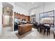 Open kitchen with stainless steel appliances, a center island, and a breakfast nook at 7232 E Nance St, Mesa, AZ 85207