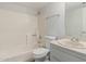 Fresh bathroom with tub/shower combo, sleek fixtures, and a contemporary vanity for daily comfort at 7777 E Main St # 258, Scottsdale, AZ 85251