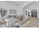 Elegant living room with high ceilings, neutral tones, and sophisticated decor for relaxed living at 9167 E Tarantini Ln, Scottsdale, AZ 85260