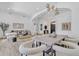 Spacious living area with modern furnishings, open floor plan, and stylish lighting fixtures at 9167 E Tarantini Ln, Scottsdale, AZ 85260