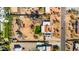 Aerial view of property showcasing large lot, grassy area, and privacy at 11616 N Miller Rd, Scottsdale, AZ 85260