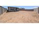 Large, undeveloped backyard with privacy fence and potential for personalized landscaping at 17996 W Camino De Oro --, Surprise, AZ 85387
