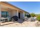 The patio features multiple seating options at 3025 S Copperwood --, Mesa, AZ 85212