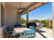 The patio includes comfortable seating at 3025 S Copperwood --, Mesa, AZ 85212