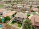 Overhead shot displaying the home's location within a charming residential neighborhood at 3744 E Sierra Madre Ave, Gilbert, AZ 85296