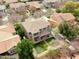 Overhead perspective showing the home's proximity to neighborhood amenities and nearby residences at 3744 E Sierra Madre Ave, Gilbert, AZ 85296