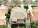 An aerial view of a single-Gathering home featuring a tile roof and manicured backyard at 3744 E Sierra Madre Ave, Gilbert, AZ 85296