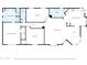 Detailed floor plan showcasing the layout of the home's bedrooms, bathrooms, and living spaces at 43228 N 14Th St, New River, AZ 85087