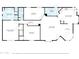 Detailed floor plan showcasing the layout of the home's bedrooms, bathrooms, and living spaces at 43228 N 14Th St, New River, AZ 85087