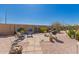 Private backyard featuring a cozy patio seating area, ideal for relaxing and entertaining outdoors at 8500 E Southern Ave # 551, Mesa, AZ 85209