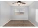 Bedroom with a ceiling fan and window with blinds at 1119 W Heather Ave, Gilbert, AZ 85233