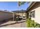 Inviting covered patio with stylish outdoor seating, providing a relaxing retreat at 25821 S Hollygreen Dr, Sun Lakes, AZ 85248