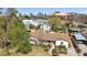 An aerial view showcasing the home's landscaping, yard, and city views at 32 E 14Th St, Tempe, AZ 85281