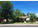 Charming single-story home featuring a lush green lawn and beautiful garden landscaping under a clear blue sky at 32 E 14Th St, Tempe, AZ 85281