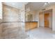 Elegant bathroom with a glass shower, dual sink vanity, and tile flooring at 7211 E Rising Star Way, Carefree, AZ 85377