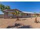 Charming single-story home with desert landscaping and small, young palm trees at 13232 N 40Th Pl, Phoenix, AZ 85032