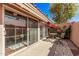 Charming patio with a table and chairs, perfect for enjoying the beautiful bougainvillea at 13425 N 92Nd Pl, Scottsdale, AZ 85260