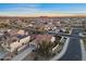 Wide angle view of a residential neighborhood with neat landscaping and tile roofs at 13583 S 177Th Ln, Goodyear, AZ 85338