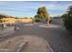 Spacious gravel backyard featuring desert landscaping, and multiple seating areas at 13846 N Tan Tara Dr, Sun City, AZ 85351