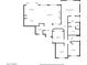 Detailed floor plan showcasing the layout of the kitchen, living room, bedrooms, and bathrooms at 16351 W Central St, Surprise, AZ 85388