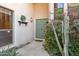 Inviting home entrance with a decorative door, Southwestern flora, and stylish exterior decor at 1920 E Maryland Ave # 16, Phoenix, AZ 85016