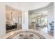 Grand foyer with views to living and dining areas at 22970 N 79Th Pl, Scottsdale, AZ 85255