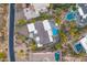 Aerial view of a backyard pool and patio highlighting the home's layout at 25436 N 114Th St, Scottsdale, AZ 85255