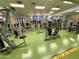 Weight room with Hoist machines, dumbbells and mirrors has padded floors and multiple televisions at 3129 W Walter Way, Phoenix, AZ 85027