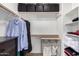 Walk-in closet with organized storage and ample hanging space at 3435 E Renee Dr, Phoenix, AZ 85050