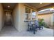 Cozy outdoor patio with two chairs, offering a relaxing space for enjoying the fresh air at 3483 W Verde River Rd, San Tan Valley, AZ 85144