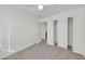 Bedroom with carpet, large closet and a white ceiling fan at 3524 W Alyssa Ln, Phoenix, AZ 85083