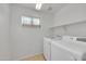 Bright laundry room with window and built-in shelving at 3524 W Alyssa Ln, Phoenix, AZ 85083