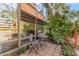 Private patio with outdoor seating surrounded by beautiful landscaping at 7161 E Rancho Vista Dr # 2015, Scottsdale, AZ 85251