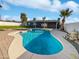 Sparkling blue pool surrounded by a brick patio and lush green lawn, perfect for outdoor enjoyment at 909 W Danbury Rd, Phoenix, AZ 85023