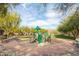 Community playground with slide, climbing area, and expansive green space at 9266 E Desert Village Dr, Scottsdale, AZ 85255