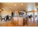 Spacious living room featuring a comfortable leather couch at 9513 W Cottonwood Dr, Sun City, AZ 85373