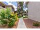 Manicured community grounds with flowering bushes and stone path at 10610 S 48Th St # 2001, Phoenix, AZ 85044