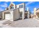 Home exterior featuring attached garage, desert landscaping, and well maintained exterior at 1822 S 39Th St # 17, Mesa, AZ 85206