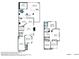 Detailed floorplan showcasing layout with dimensions for the first and second floors of the property at 1822 S 39Th St # 17, Mesa, AZ 85206