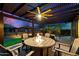 Beautiful covered patio with ample seating for outdoor gatherings and stunning sunset views at 2034 N Dome Rock --, Mesa, AZ 85207