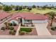 Inviting single-story home featuring desert landscaping, golf course views, and a two-car garage at 20827 N Stonegate Dr, Sun City West, AZ 85375