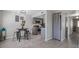 Inviting open floorplan features a cozy breakfast nook and gray-toned modern kitchen at 3402 N 32Nd St # 118, Phoenix, AZ 85018