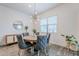 Charming dining room with a round table, comfortable upholstered chairs, and stylish decor with natural light at 3563 E Austin Dr, Gilbert, AZ 85296