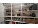 Well-organized pantry with ample shelving, perfect for storing food and kitchen essentials at 40195 N Hailey Ln, Queen Creek, AZ 85140