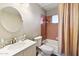Bathroom featuring a modern sink, shower and toilet at 4530 W Continental Dr, Glendale, AZ 85308